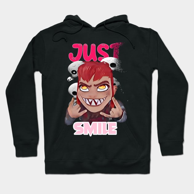 The magic smile of Nimona Hoodie by Fadedstar